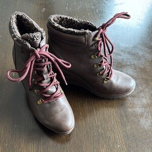 Jellypop Brown Ankle Booties with Chic Design